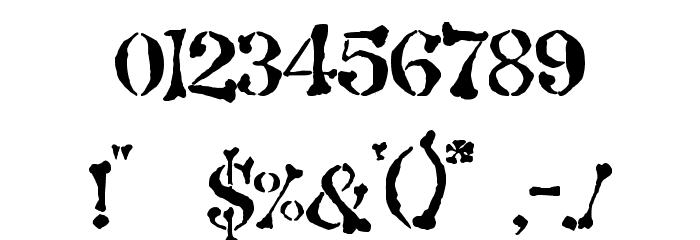 Strange world Font OTHER CHARS