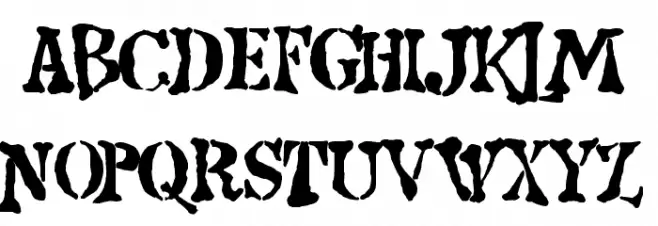 Strange world Font Litere mari