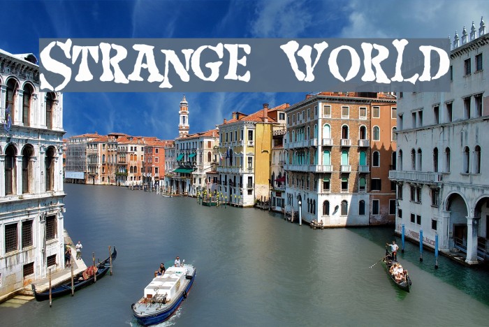 Strange world Font examples