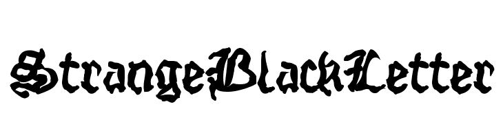 StrangeBlackLetter Font