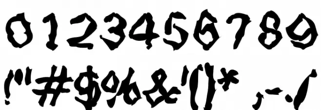 StrangeBlackLetter Font OTHER CHARS