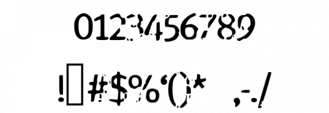 StrangeBoy Font OTHER CHARS