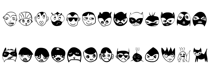 StrangeCharacters Font LOWERCASE