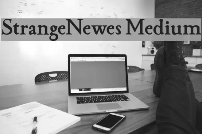 StrangeNewes Medium Font examples