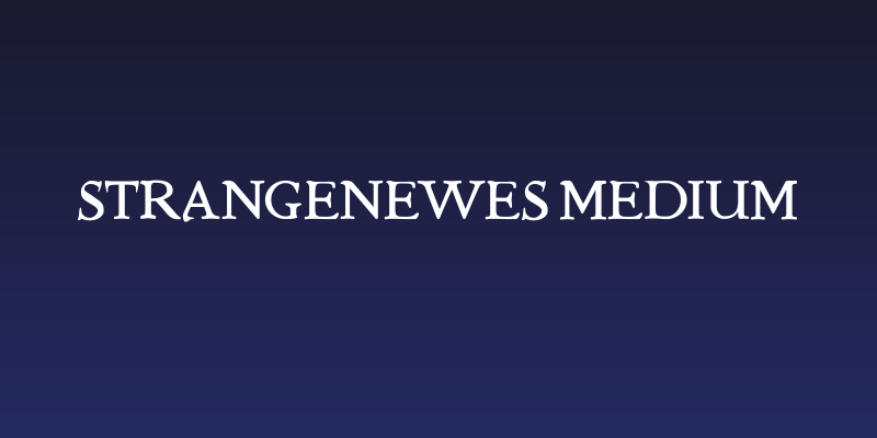StrangeNewes Medium Social Header