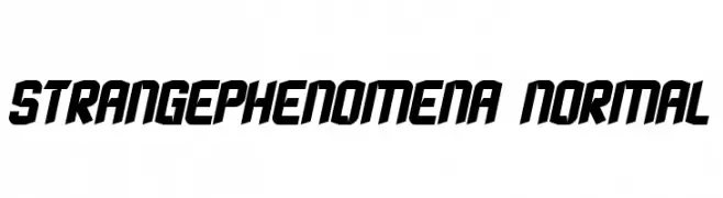StrangePhenomena Normal  Descarca Fonturi Gratis