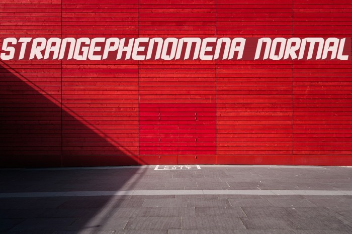StrangePhenomena Normal Caratteri examples