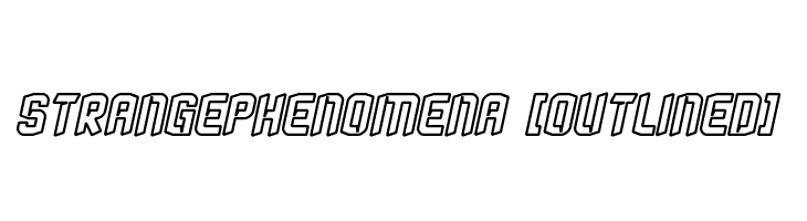StrangePhenomena [outlined]  baixar fontes gratis