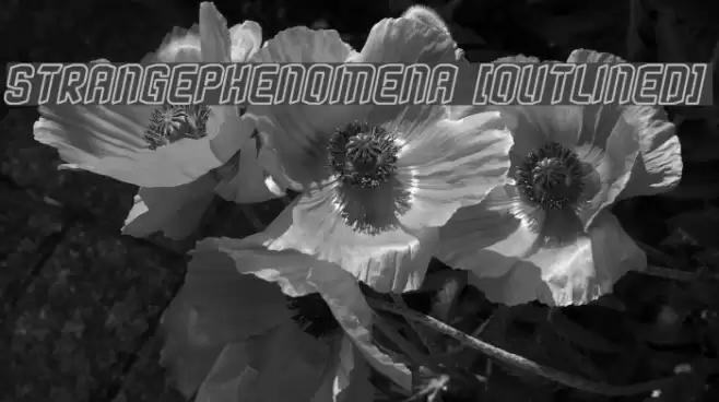 StrangePhenomena [outlined] Fonte examples