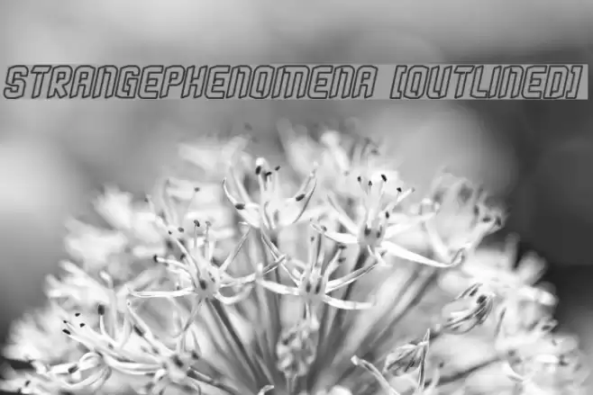 StrangePhenomena [outlined] Fonte examples