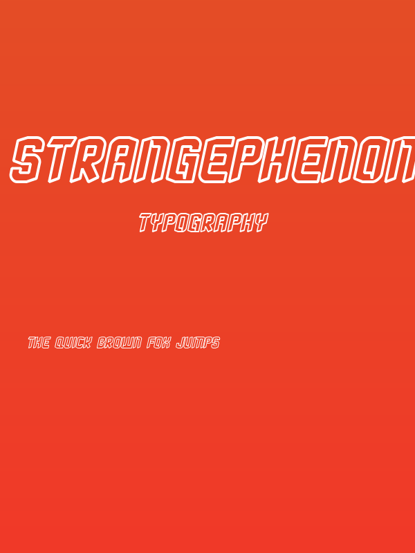 StrangePhenomena [outlined] Poster