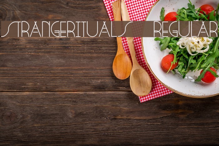 StrangeRituals-Regular Font examples
