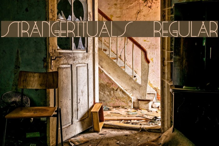 StrangeRituals-Regular Font examples