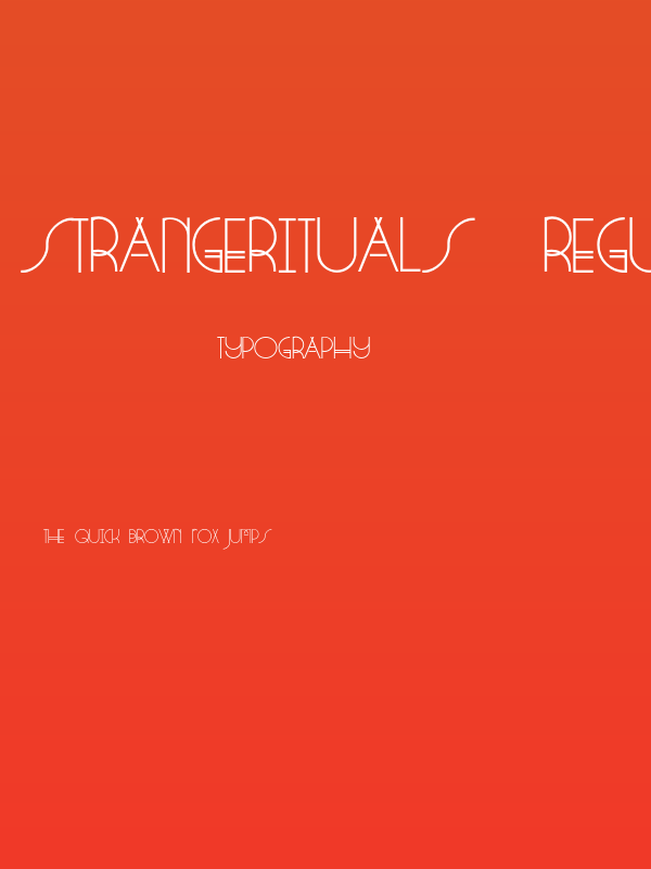 StrangeRituals-Regular Poster
