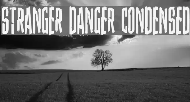 Stranger Danger Condensed Font examples