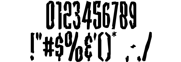 Stranger Danger Disheveled Font OTHER CHARS