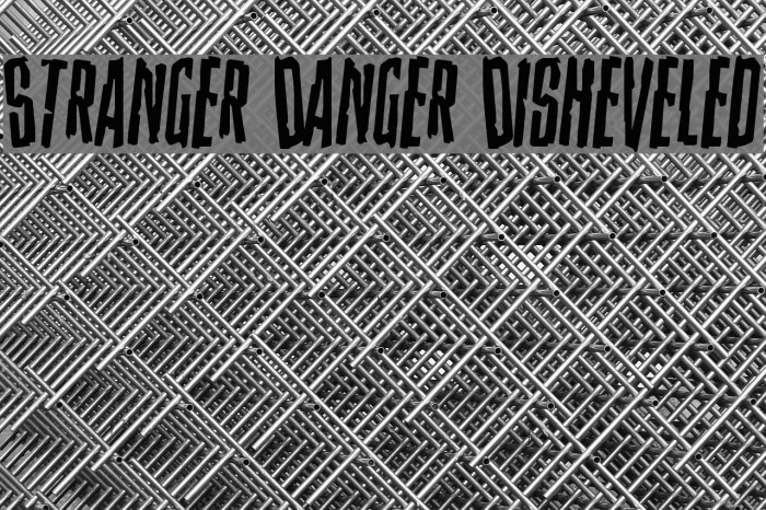 Stranger Danger Disheveled Font examples