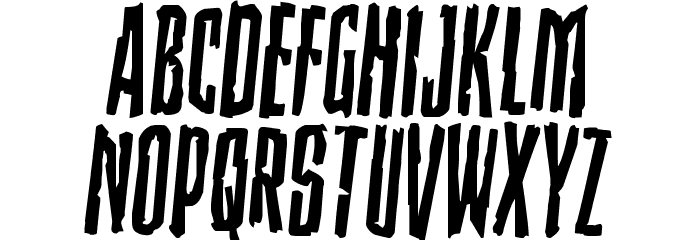 Stranger Danger Disheveled Font LOWERCASE