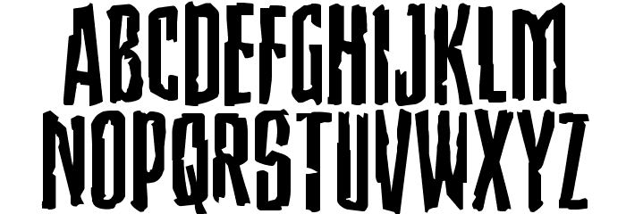Stranger Danger Expanded Font LOWERCASE