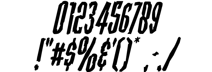 Stranger Danger Italic Font OTHER CHARS