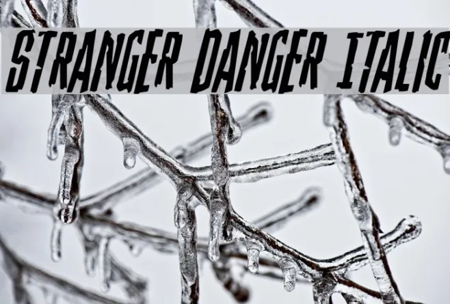 Stranger Danger Italic Example 2