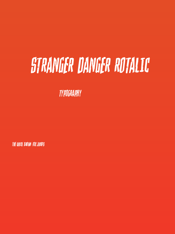 Stranger Danger Rotalic Poster