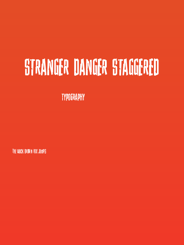 Stranger Danger Staggered Poster
