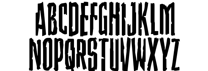 Stranger Danger Staggered Font LOWERCASE