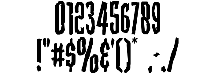 Stranger Danger Font OTHER CHARS