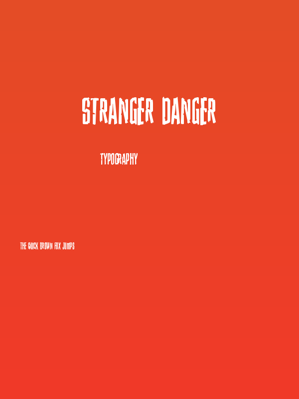 Stranger Danger Poster