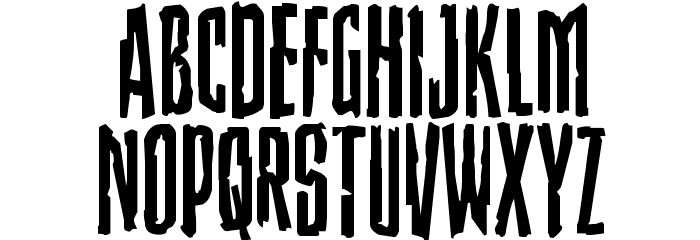Stranger Danger Font LOWERCASE