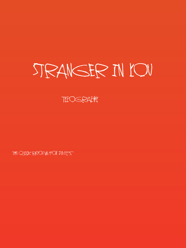 Stranger In You Poster