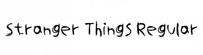 Stranger Things Regular  font caratteri gratis