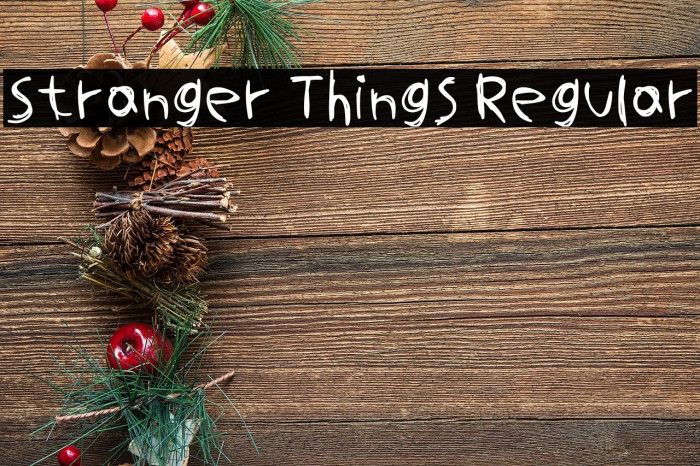 Stranger Things Regular Example 1