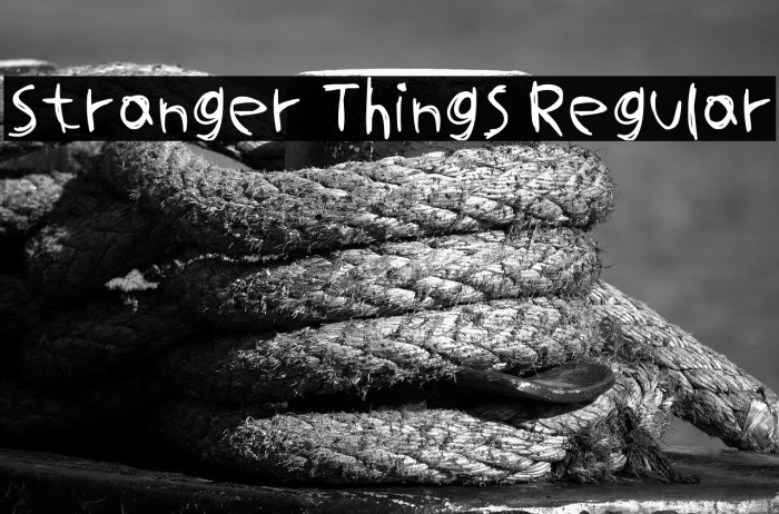 Stranger Things Regular Example 3