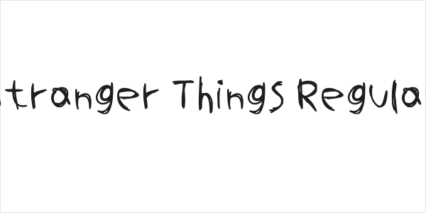 Stranger Things Regular Logo
