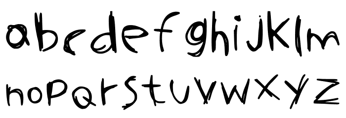 Stranger Things Regular Font LOWERCASE