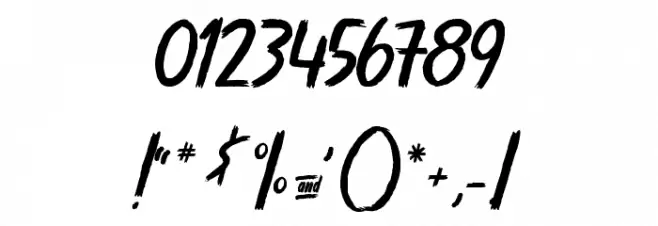 Stranger back in the Night Font OTHER CHARS