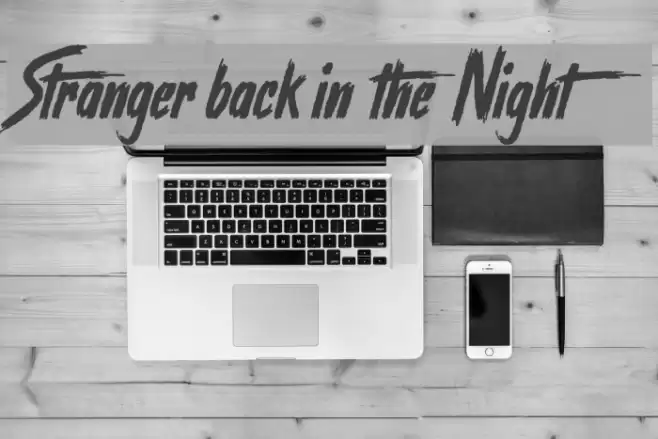Stranger back in the Night Font examples