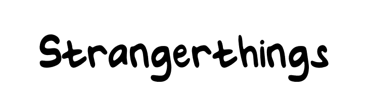 Stranger things  Frei Schriftart Herunterladen