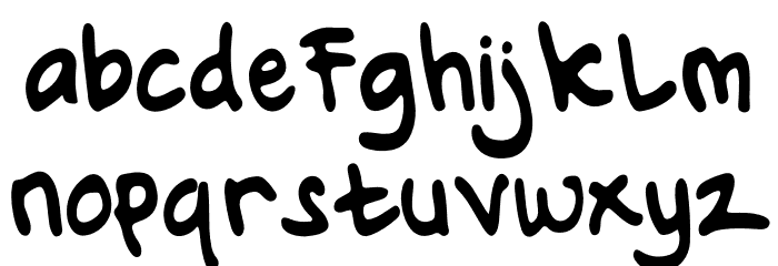 Stranger things Font LOWERCASE