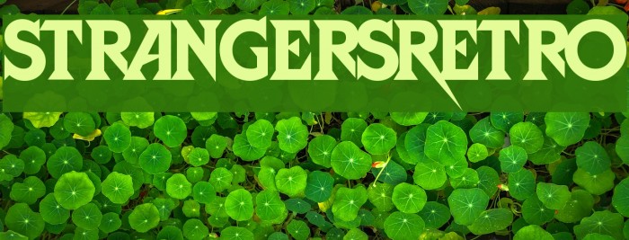 StrangersRetro Font examples