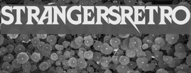 StrangersRetro Font examples