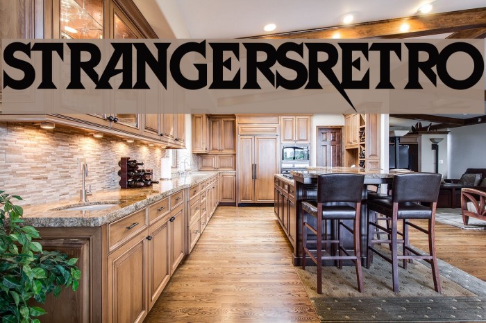 StrangersRetro Font examples