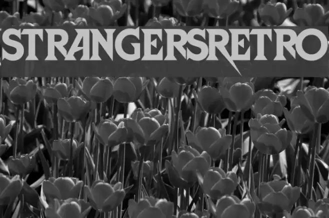 StrangersRetro Font examples