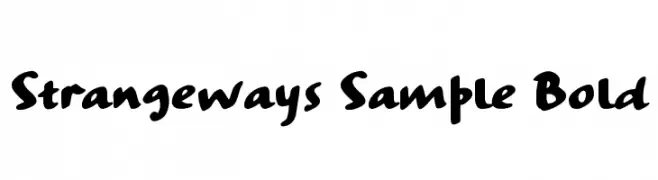 Strangeways Sample Bold  font caratteri gratis