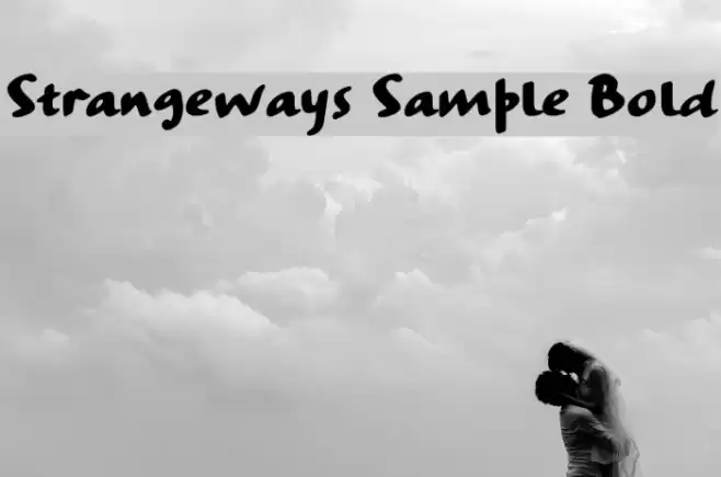 Strangeways Sample Bold Font examples