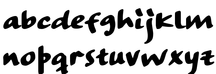 Strangeways Sample Bold Font LOWERCASE