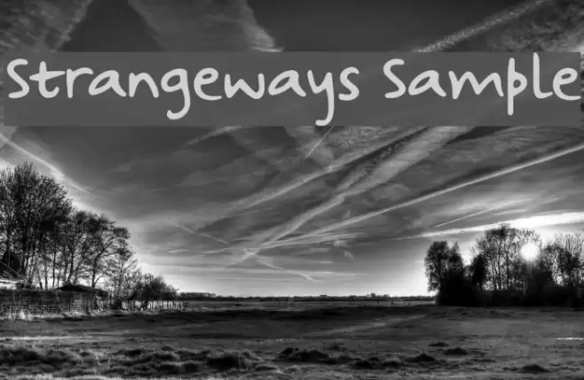 Strangeways Sample Font examples
