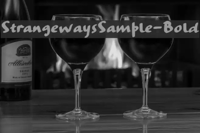 StrangewaysSample-Bold Font examples